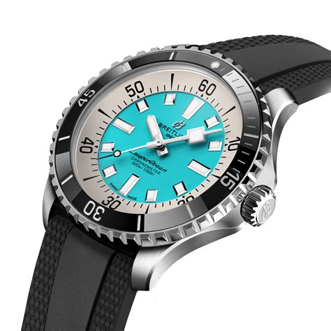 breitling superopcean abyss turqouise|breitling superocean chronometre automatic price.